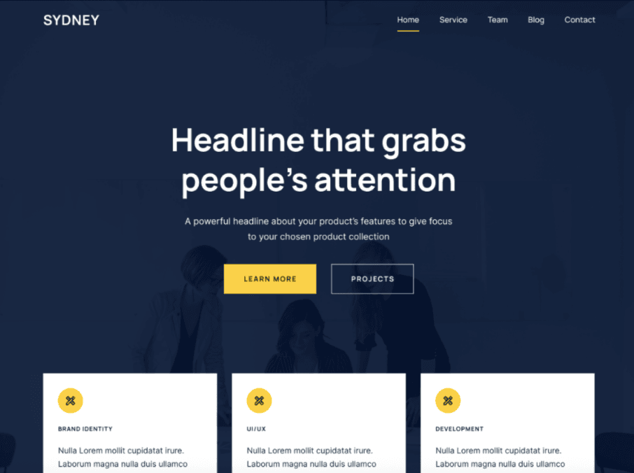 Sydney WordPress Theme