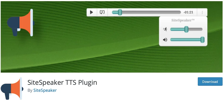 SiteSpeaker TTS Plugin