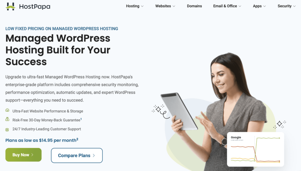 HostPapa managed WordPress Hosting