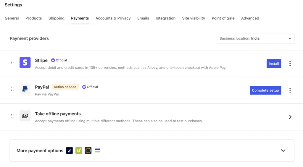 Set up WooCommerce payments