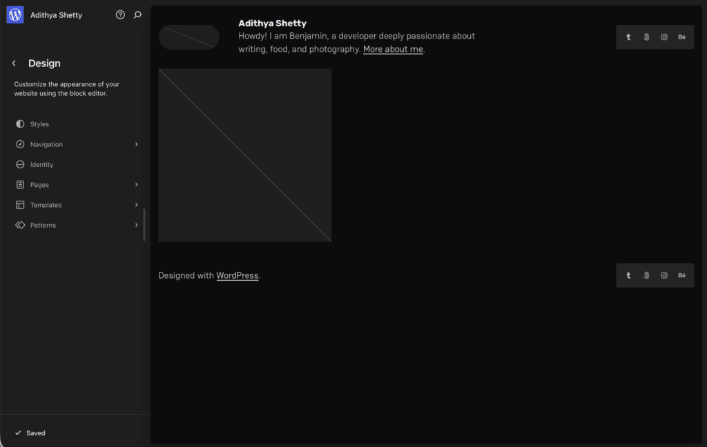Customizing Homepage