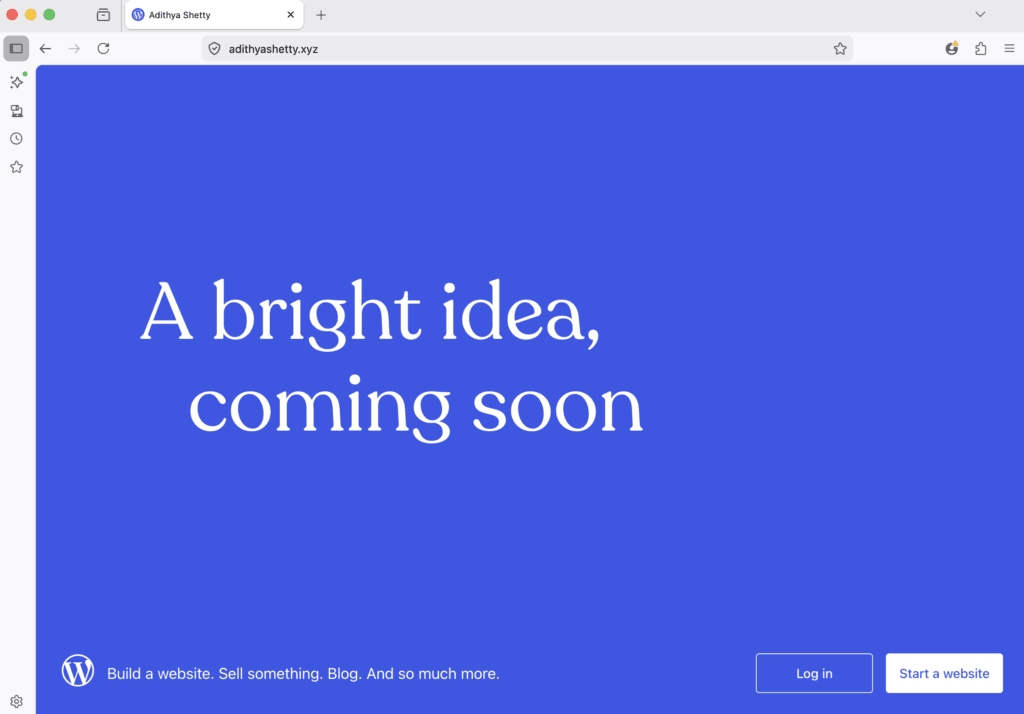 Website is Online