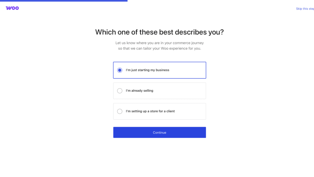 WooCommerce option