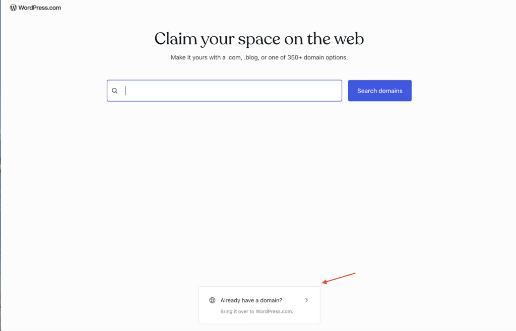 WordPress.com search domains