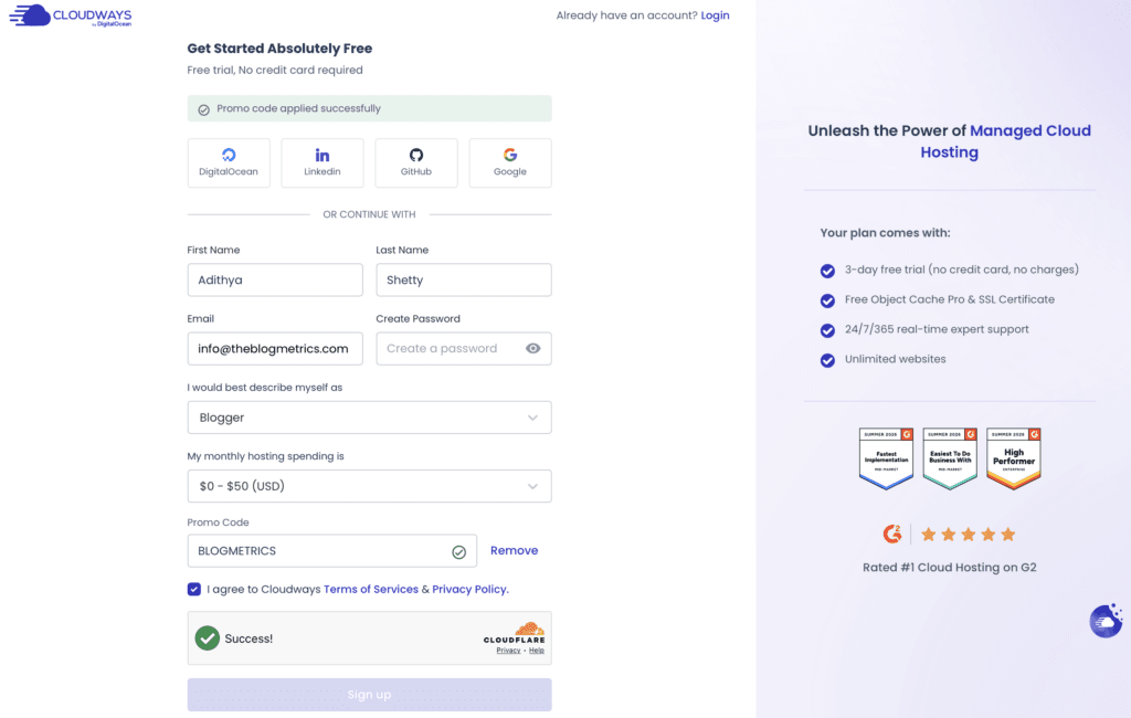 Cloudways Promo Code