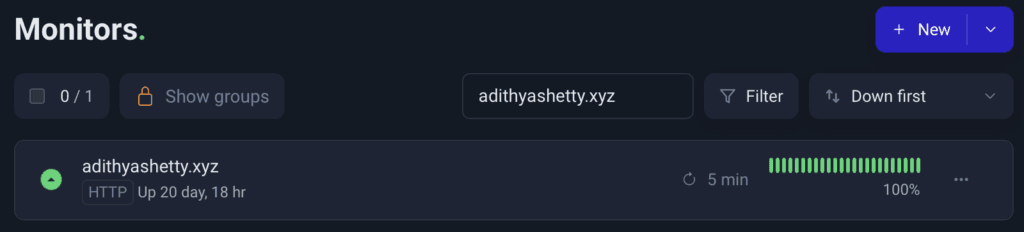 Kinsta Uptime